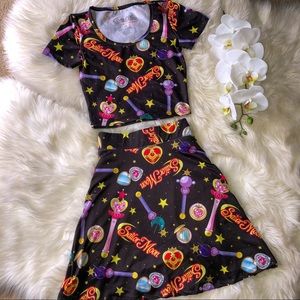 XS Sailor Moon two piece skirt set 💫